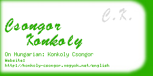 csongor konkoly business card